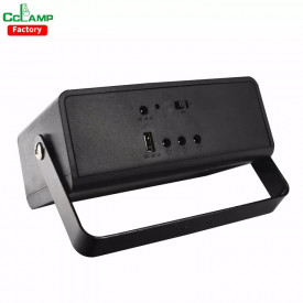 Sistem CL-03 CCLAMP cu panou solar, 3 x Bec LED, Lanterna 30W, Baterie 5000mAh