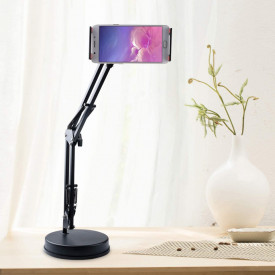 Suport tip foarfeca Brat flexibil suspensie, Baza robusta, Stativ masa tableta/telefon(smartphone) Ipad, Stand articulat