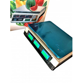 Cantar electronic 40KG, Tava inox 33 x 24cm, Dublu afisaj, Acumulator reincarcabil