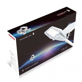 Lampa stradala cu senzor lumina 200W/300W/400W, Cu panou fotovoltaic, brat stalp, telecomanda