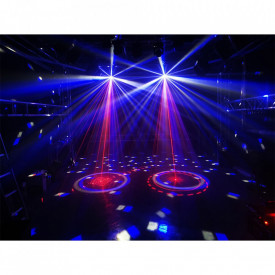 Magic Ball 5in1 50W, Lumini UV, Laser, Stroboscop wash, DMX, PAR LED RGB, Telecomanda