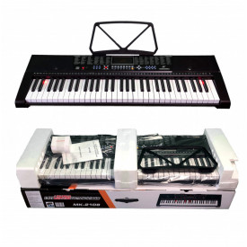 Orga electronica MK2108, 61 Clape luminoase, 255 Timbre, Functii invatare