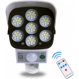 Proiector LED (FakeCam) cu panou solar, acumulator intern si senzor de miscare, Telecomanda