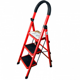 Scara 3 trepte late, pliabila, treapta de sus 65cm, max 80kg, platforma 30x20cm
