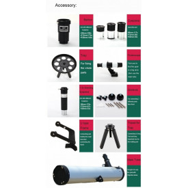 Telescop 70076 astronomic cu zoom 28X - 350X, Distanta focala 700mm, Diafragma 76mm