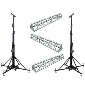 Truss 3x6m, Picior schela lumini inaltime reglabila 150-300cm cu traverse 600 cm (3 x tronson 2m), max 100kg