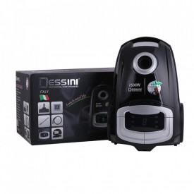 Aspirator puternic 2500W, Dessini DS-777, Sac reutilizabil, Filtru aer 6 niveluri, HEPA, Display LED, Super silentios