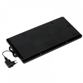 Ceas digital LED 46x22cm Verde / Albastru, Calendar, Temperatura, Secundar