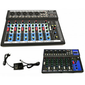 Mixer portabil 7 canale XLR F7-MB, 7 intrari mono, neamplificat