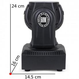 Moving head 40W RGBW LED Beam Spot Wash Halo Effect, Lumini evenimente petreceri