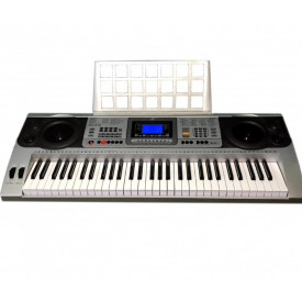 Orga electronica intermediari MK810 + Suport dublu x + Scaun pian, 61 clape, USB, 600 Tonuri