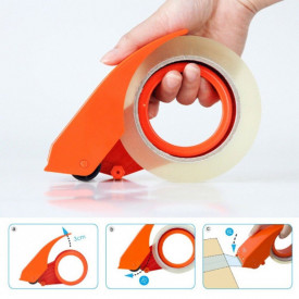Set 4 x Cutter banda adeziva, Cu piedica pentru rola scotch, Ergonomic, Prosun parcel tape cutter dispenser