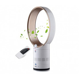 Ventilator fara elice 14" Bladeless Fan, Telecomanda, 40 x 20 x 12 cm