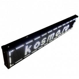 100x20CM, Firma luminoasa casetata, Panou reclama LED Wireless (Programabila WI-FI) - Albastru, Alb, Rosu, Verde