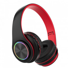 Casti Wireless Sport LED KTP-50, Bluetooth 5.0 Headphones, Acumulator, Radio, Bass