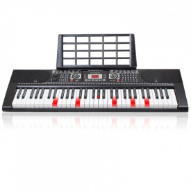 Orga electronica XY-381 61 Clape cu lumini LED pentru invatat, Pianina USB