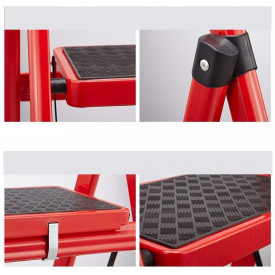 Scara 3 trepte late, pliabila, treapta de sus 65cm, max 80kg, platforma 30x20cm