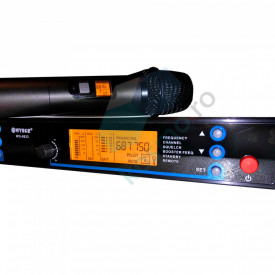 Set 2X Microfon Wireless cu afisaj digital luminat, Receiver UHF display dublu LCD, WG-8833