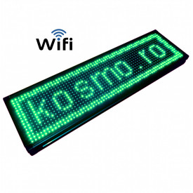 70x20CM, Firma Luminoasa programabila, Reclama casetata LED wireless (wi-fi), Verde