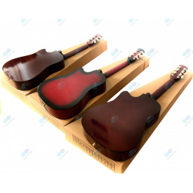 Chitara acustica cutaway + 6 corzi metalice rezerva, 4/4 38" 96CM, Adolescenti si incepatori