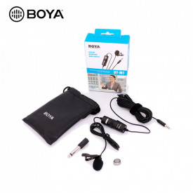 Microfon Smartphone Videocall Zoom, Boya BY-M1, Lavaliera jack 3.5mm / 6.3mm