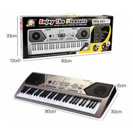 Orga muzicala 61 clape MQ001 + Casti Bluetooth P47 + Microfon karaoke, USB, Radio