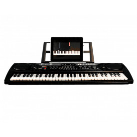 Orga muzicala electronica MQ809 + Cadru metal reglabil + Microfon, 61 clape copii, USB