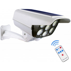 Proiector LED (FakeCam) cu panou solar, acumulator intern si senzor de miscare, Telecomanda