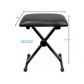 Set stativ dublu DJ + Scaun Pian + Geanta Husa orga electronica 61 clape