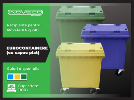 Containere colectare deseuri 1100L (1)