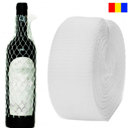 Plasa Protectie Sticle, Diametru 80mm, Lungime 300m, Alb Natur 