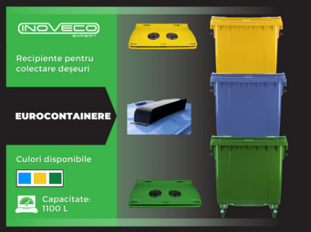 Eurocontainere colectare selectiva deseuri reciclabile
