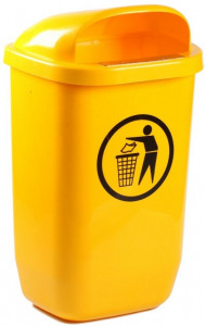 Cos de gunoi stradal 50 l galben