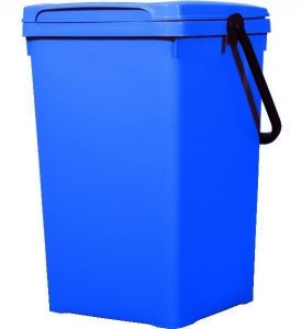 Cos de gunoi pentru birou 50 l, albastru