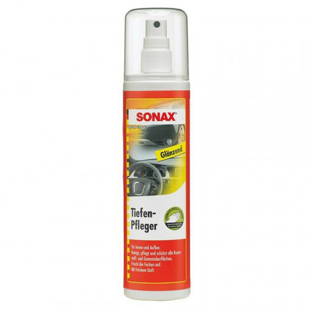 Spray pentru intretinerea si protejarea suprafetelor din plastic si cauciuc, cu efect lucios, SONAX 300 ml