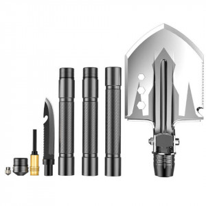 Lopata pliabila multifunctionala din inox ARMY DQD14-10-4