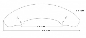 Deflector universal ajustabil pentru motocicleta CHOPPER