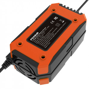 Redresor FOXSUR smart pentru baterii auto/moto, 12V 7A, controlat de microprocesor, cu afisaj electronic, functie Repair