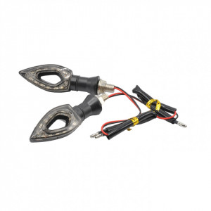 Semnalizatoare moto cu LED tip Diamond cu aprindere secventiala Water Flow