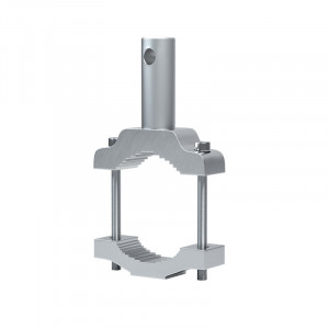 Consola extensie pentru prindere proiectoare moto, GoPro, claxoane, culoare argintie