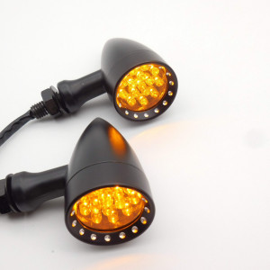 Semnalizatoare moto LED tip BM3030A, culoare neagra