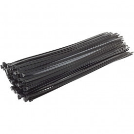 Coliere de strangere din plastic tip soricei 3 x 60 mm, set 100 bucati, negre