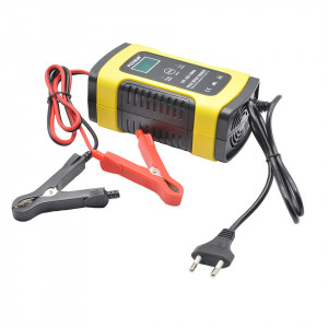 Redresor FOXSUR ORIGINAL smart pentru baterii auto/moto, 12V 5A, cu afisaj electronic si functie Repair