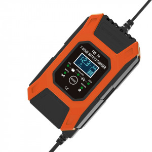 Redresor FOXSUR smart pentru baterii auto/moto, 12V 7A, controlat de microprocesor, cu afisaj electronic, functie Repair