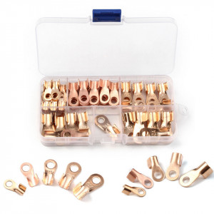 Papuci electrici de cupru, 10A-50A, set 70 bucati