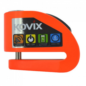 Antifurt moto blocator disc de frana cu alarma KOVIX KD6, culoare protocalie