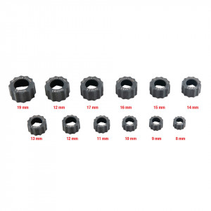 Set extractor piulite deteriorate, KS Tools, 12 piese (8-19mm)