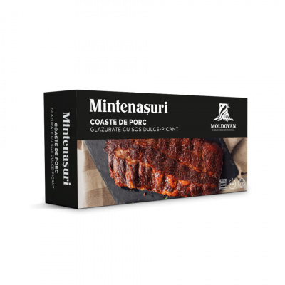 Coaste de porc glazurate cu sos dulce-picant