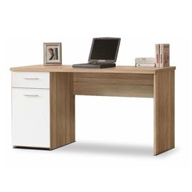 Egon számítógépasztal - sonoma tölgy - fehér