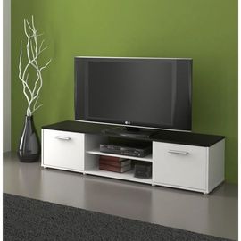 Zuno new TV asztal - fekete - fehér